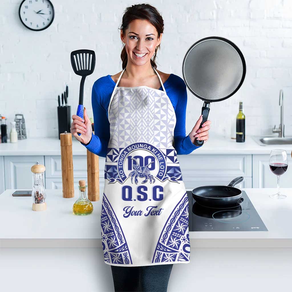 Personalised Queen Salote College Apron Kolisi Fefine 100th Anniversary Kupesi White LT14 - Polynesian Pride