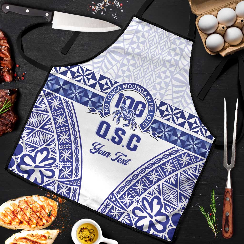 Personalised Queen Salote College Apron Kolisi Fefine 100th Anniversary Kupesi White LT14 White - Polynesian Pride
