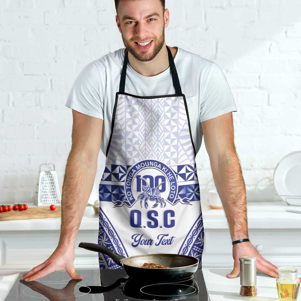 Personalised Queen Salote College Apron Kolisi Fefine 100th Anniversary Kupesi White LT14 - Polynesian Pride