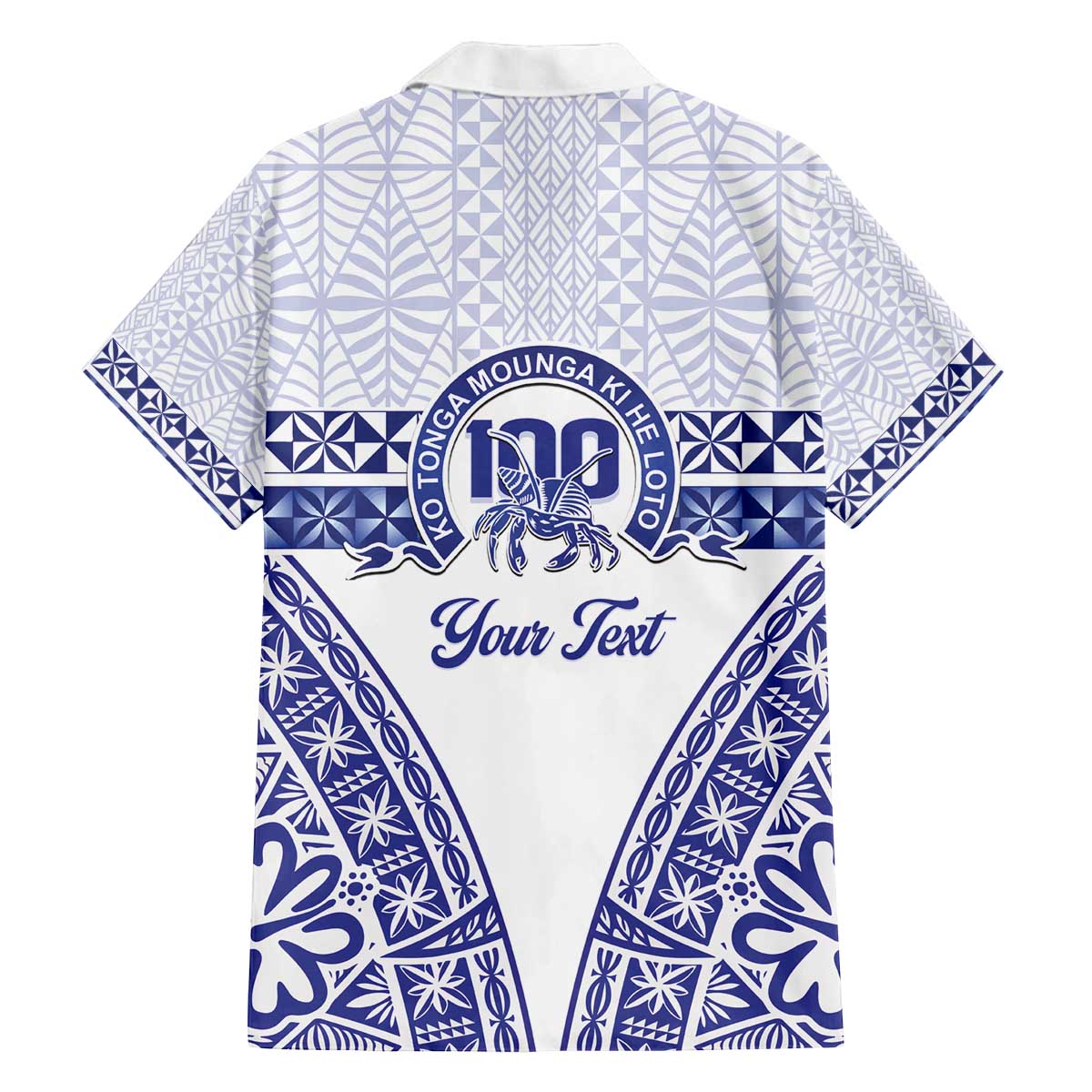 Personalised Queen Salote College Family Matching Off The Shoulder Long Sleeve Dress and Hawaiian Shirt Kolisi Fefine 100th Anniversary Kupesi White LT14 - Polynesian Pride