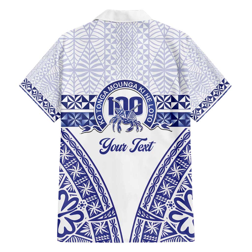 Personalised Queen Salote College Family Matching Off Shoulder Maxi Dress and Hawaiian Shirt Kolisi Fefine 100th Anniversary Kupesi White LT14 - Polynesian Pride