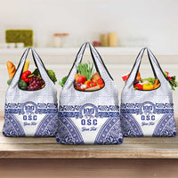 Personalised Queen Salote College Grocery Bag Kolisi Fefine 100th Anniversary Kupesi White - Polynesian Pride