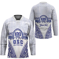 Personalised Queen Salote College Hockey Jersey Kolisi Fefine 100th Anniversary Kupesi White - Polynesian Pride