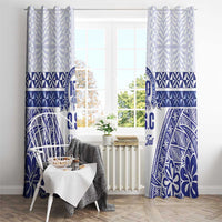 Personalised Queen Salote College Window Curtain Kolisi Fefine 100th Anniversary Kupesi White - Polynesian Pride