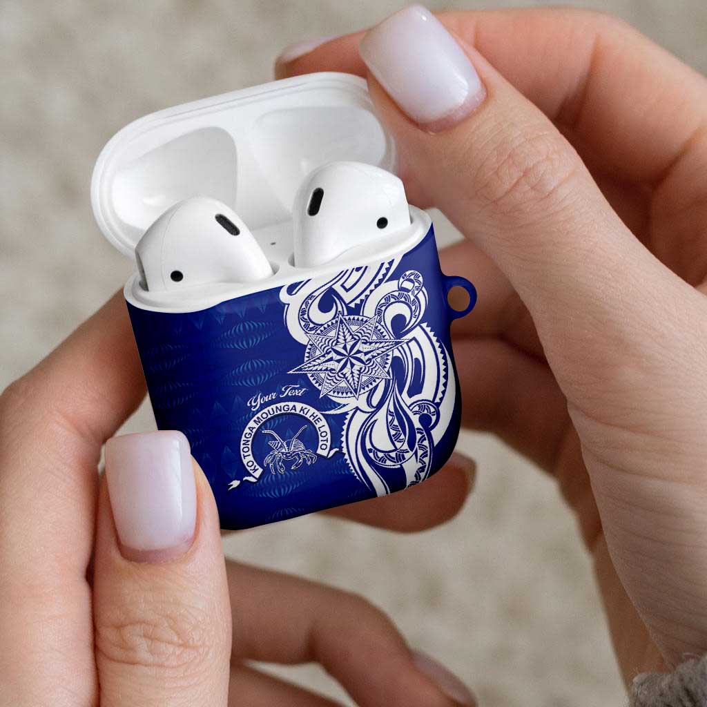 Personalised Queen Salote College AirPods Case QSC Est 1926 Ngatu Pattern - Polynesian Pride