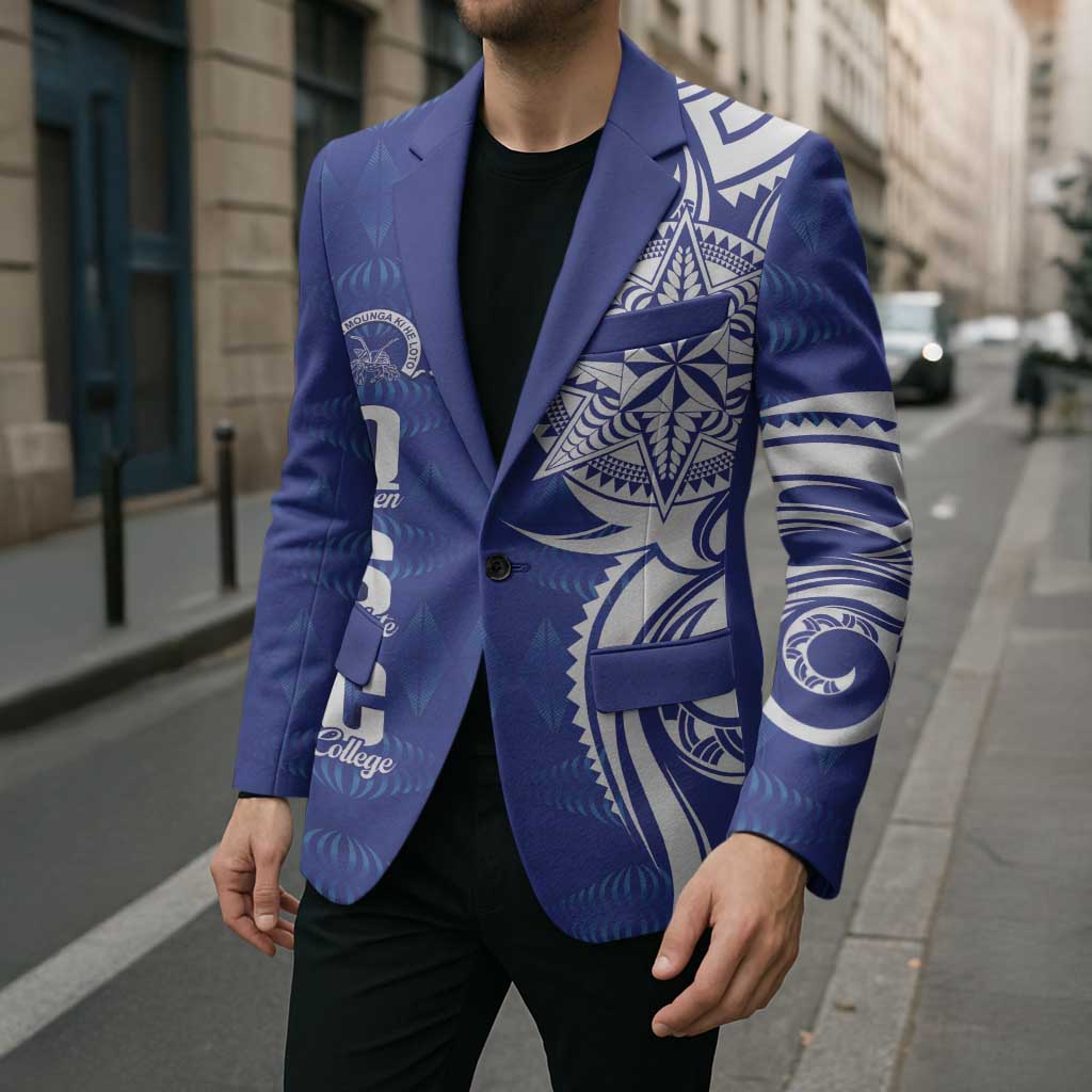 Personalised Queen Salote College Blazer QSC Est 1926 Ngatu Pattern - Polynesian Pride
