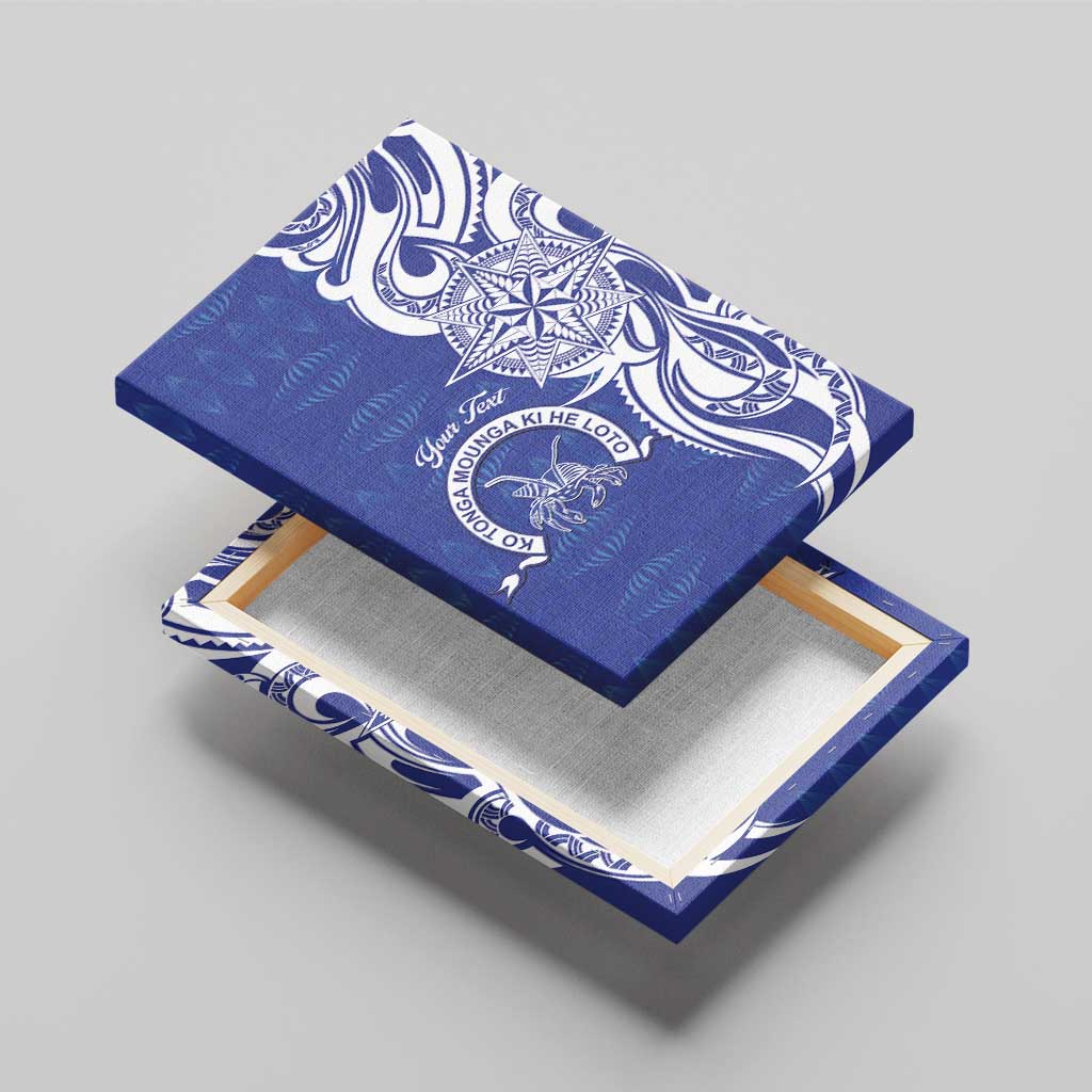Personalised Queen Salote College Canvas Wall Art QSC Est 1926 Ngatu Pattern - Polynesian Pride
