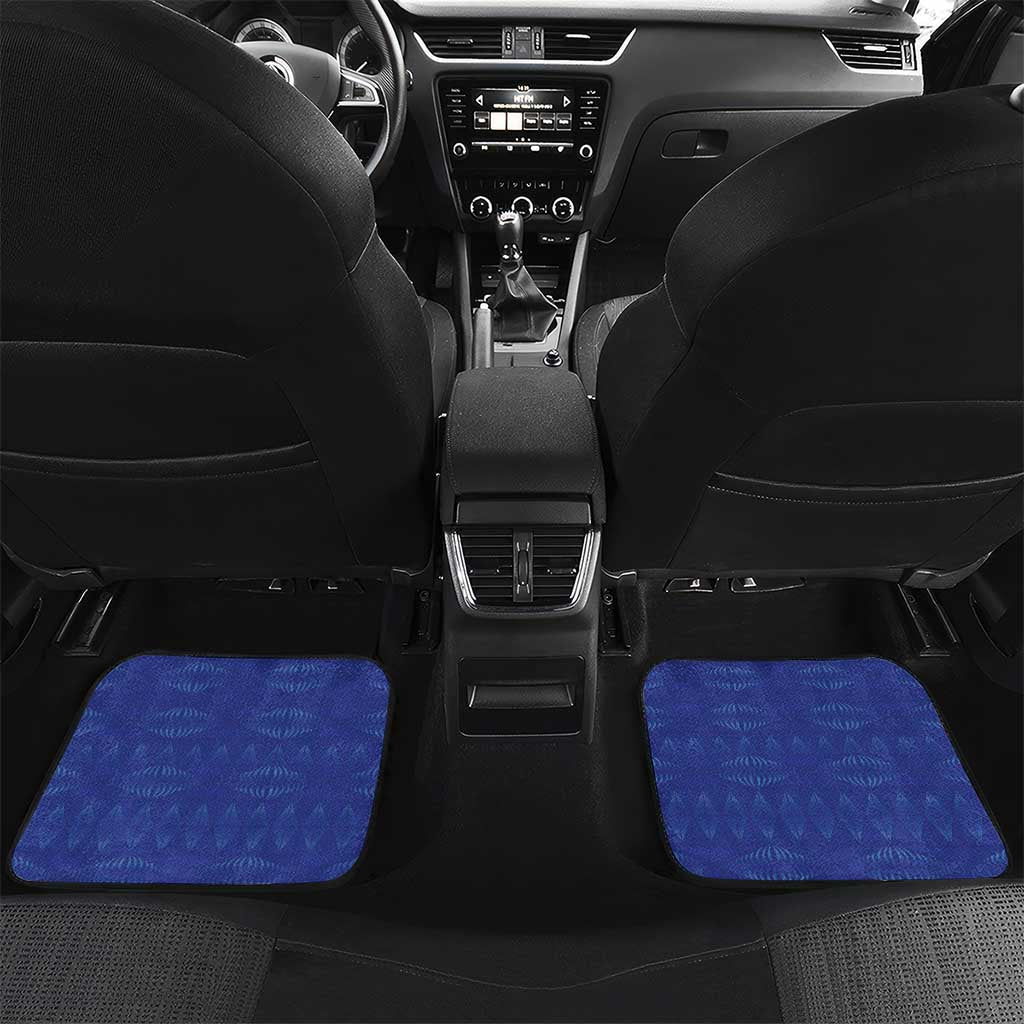 Personalised Queen Salote College Car Mats QSC Est 1926 Ngatu Pattern - Polynesian Pride