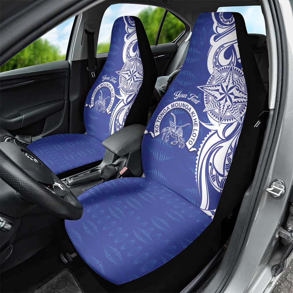 Personalised Queen Salote College Car Seat Cover QSC Est 1926 Ngatu Pattern - Polynesian Pride