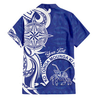 Personalised Queen Salote College Family Matching Off Shoulder Maxi Dress and Hawaiian Shirt QSC Est 1926 Ngatu Pattern LT14 - Polynesian Pride
