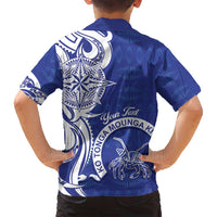 Personalised Queen Salote College Family Matching Off Shoulder Short Dress and Hawaiian Shirt QSC Est 1926 Ngatu Pattern LT14 - Polynesian Pride