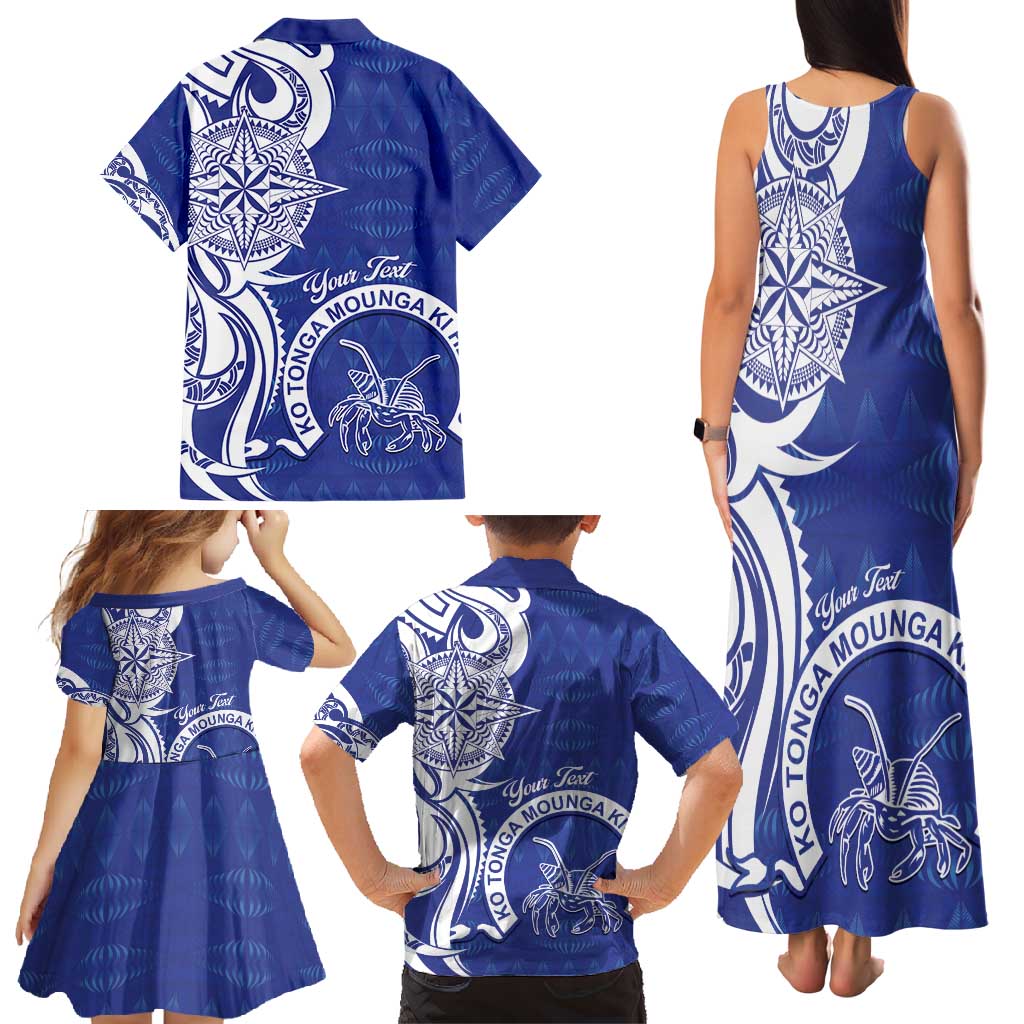 Personalised Queen Salote College Family Matching Tank Maxi Dress and Hawaiian Shirt QSC Est 1926 Ngatu Pattern LT14 - Polynesian Pride
