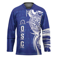 Personalised Queen Salote College Hockey Jersey QSC Est 1926 Ngatu Pattern - Polynesian Pride