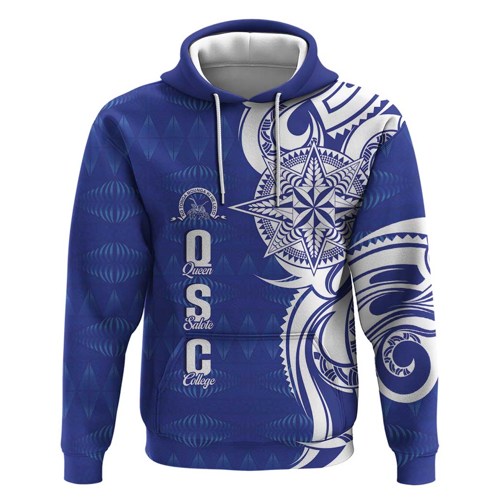 Personalised Queen Salote College Hoodie QSC Est 1926 Ngatu Pattern - Polynesian Pride