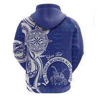 Personalised Queen Salote College Hoodie QSC Est 1926 Ngatu Pattern - Polynesian Pride