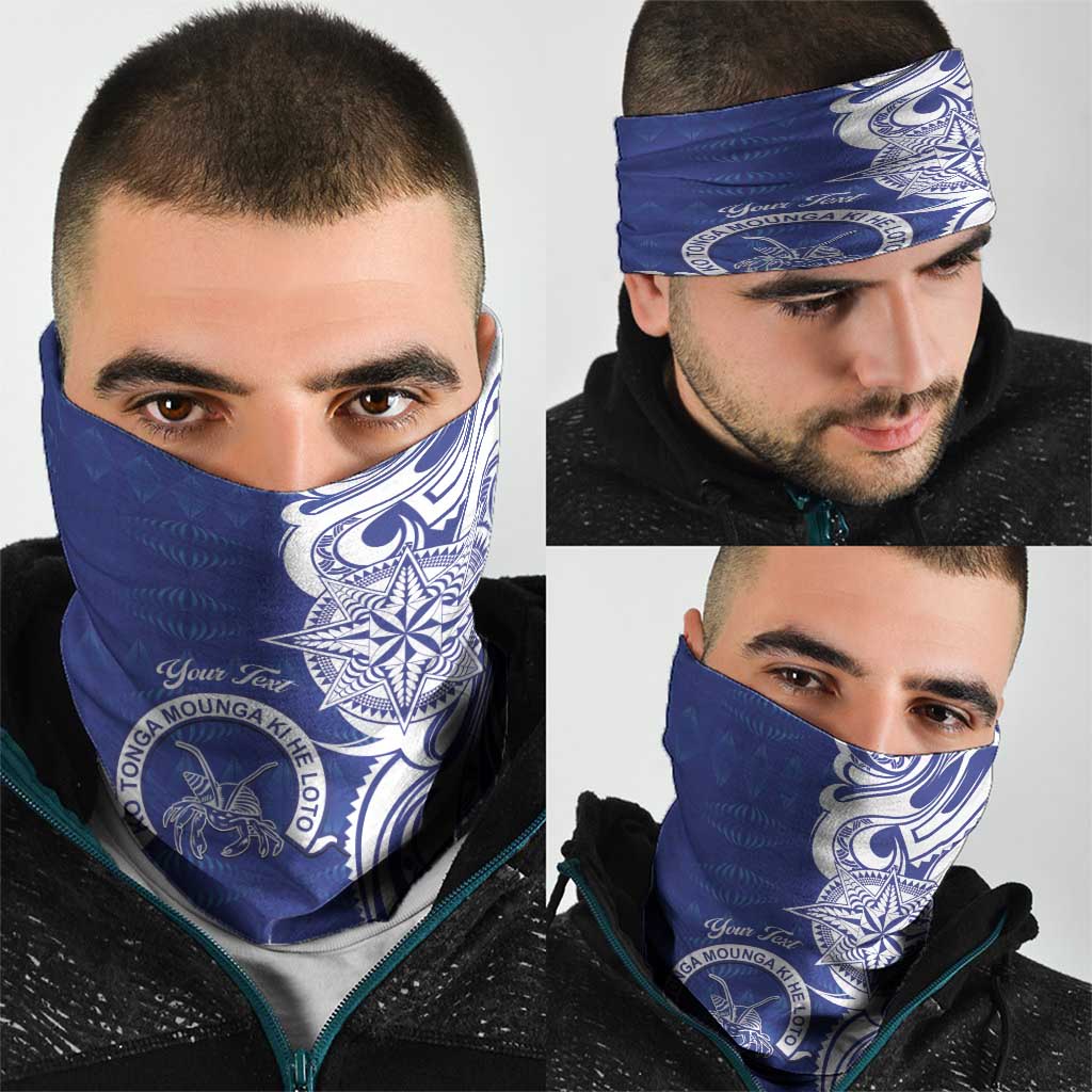 Personalised Queen Salote College Neck Gaiter QSC Est 1926 Ngatu Pattern - Polynesian Pride
