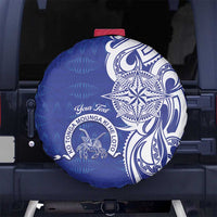 Personalised Queen Salote College Spare Tire Cover QSC Est 1926 Ngatu Pattern - Polynesian Pride
