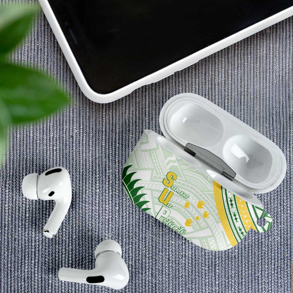 Samoa Ua Potopoto AirPods Case SUP Est 2025 Samoan Pattern - Polynesian Pride