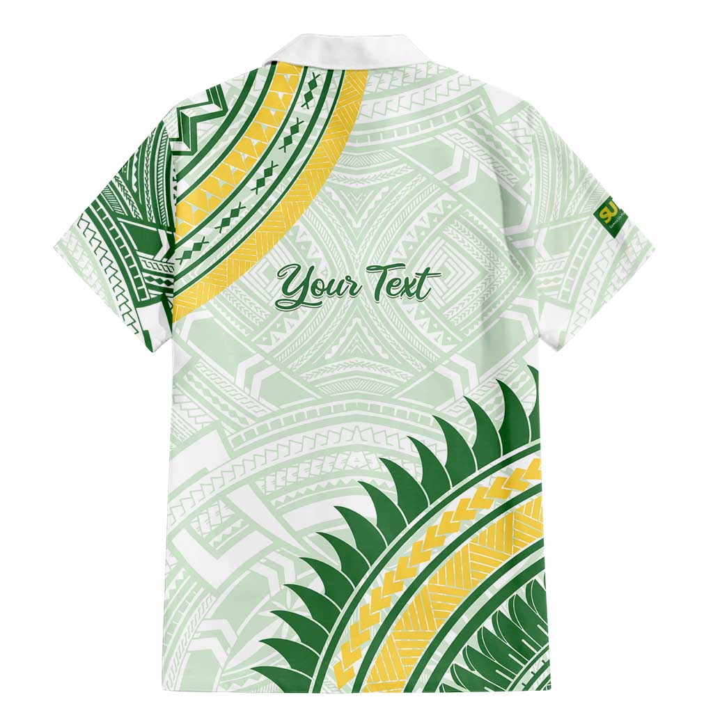 Personalised Samoa Ua Potopoto Family Matching Mermaid Dress and Hawaiian Shirt SUP Est 2025 Samoan Pattern - Polynesian Pride