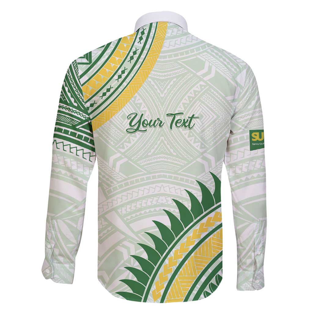 Personalised Samoa Ua Potopoto Family Matching Tank Maxi Dress and Hawaiian Shirt SUP Est 2025 Samoan Pattern - Polynesian Pride