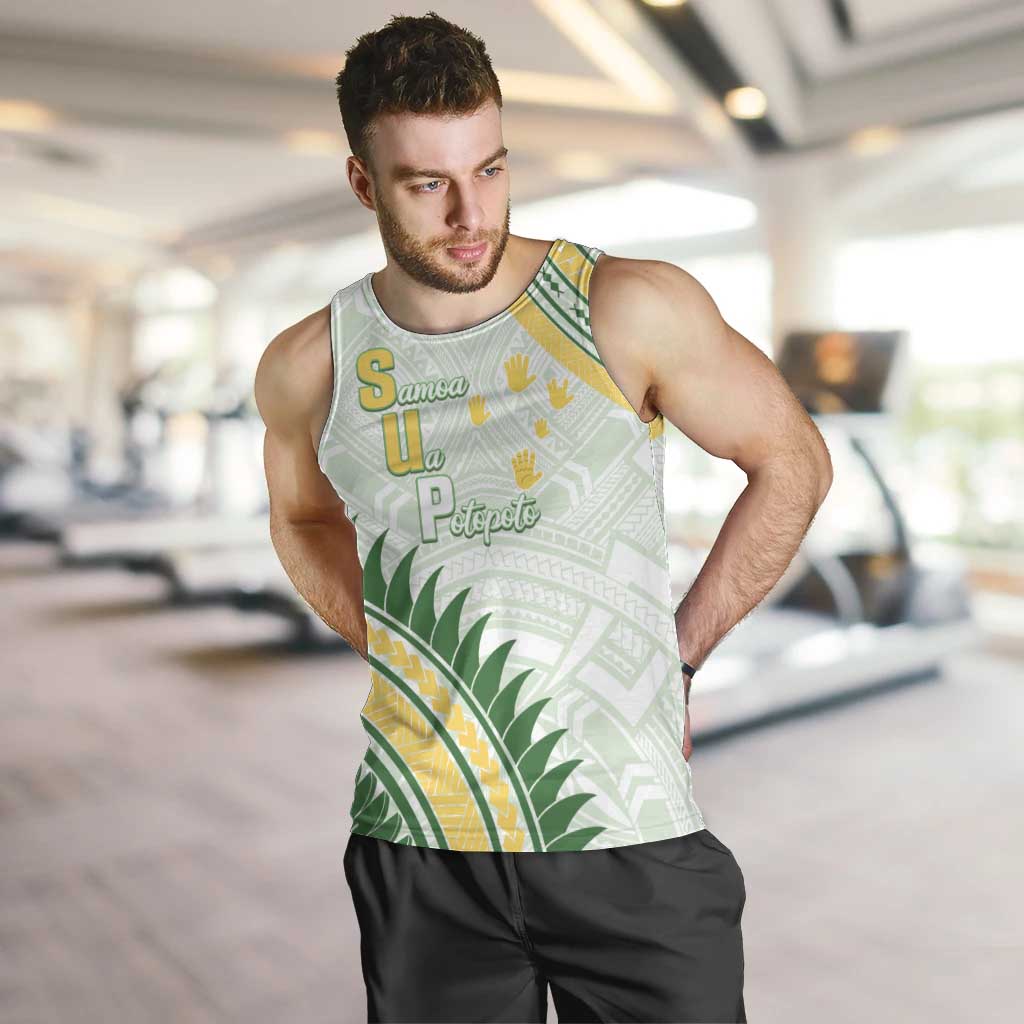 Personalised Samoa Ua Potopoto Men Tank Top SUP Est 2025 Samoan Pattern - Polynesian Pride