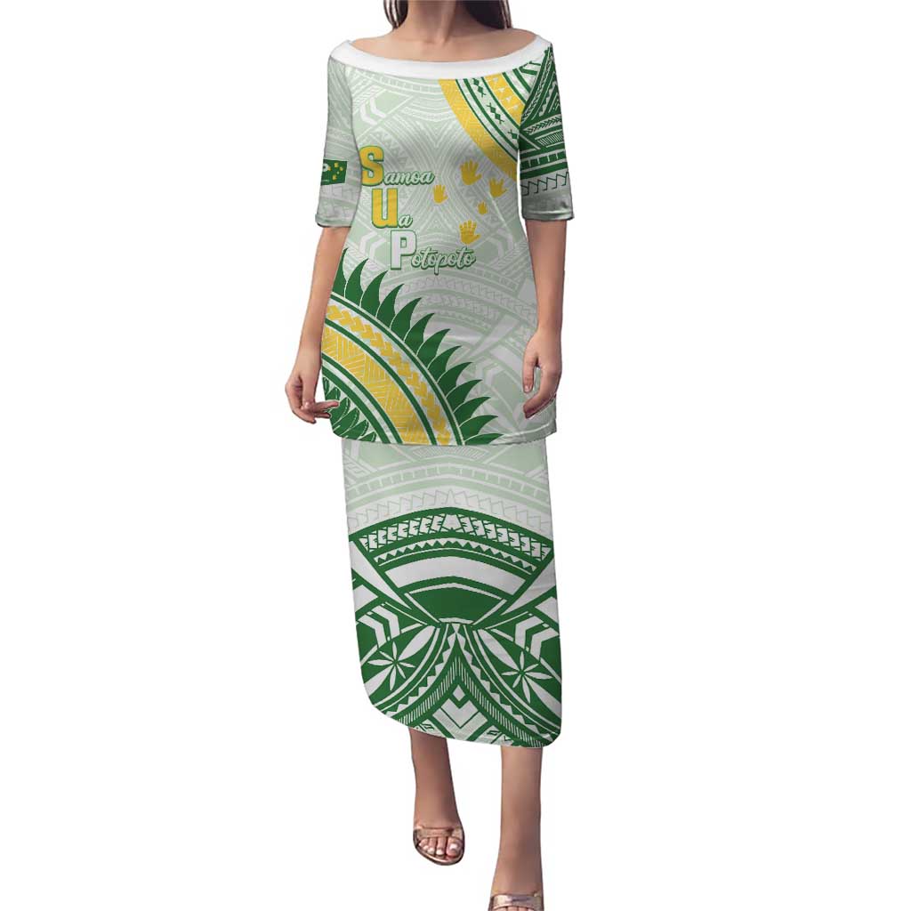 Personalised Samoa Ua Potopoto Puletasi SUP Est 2025 Samoan Pattern - Polynesian Pride