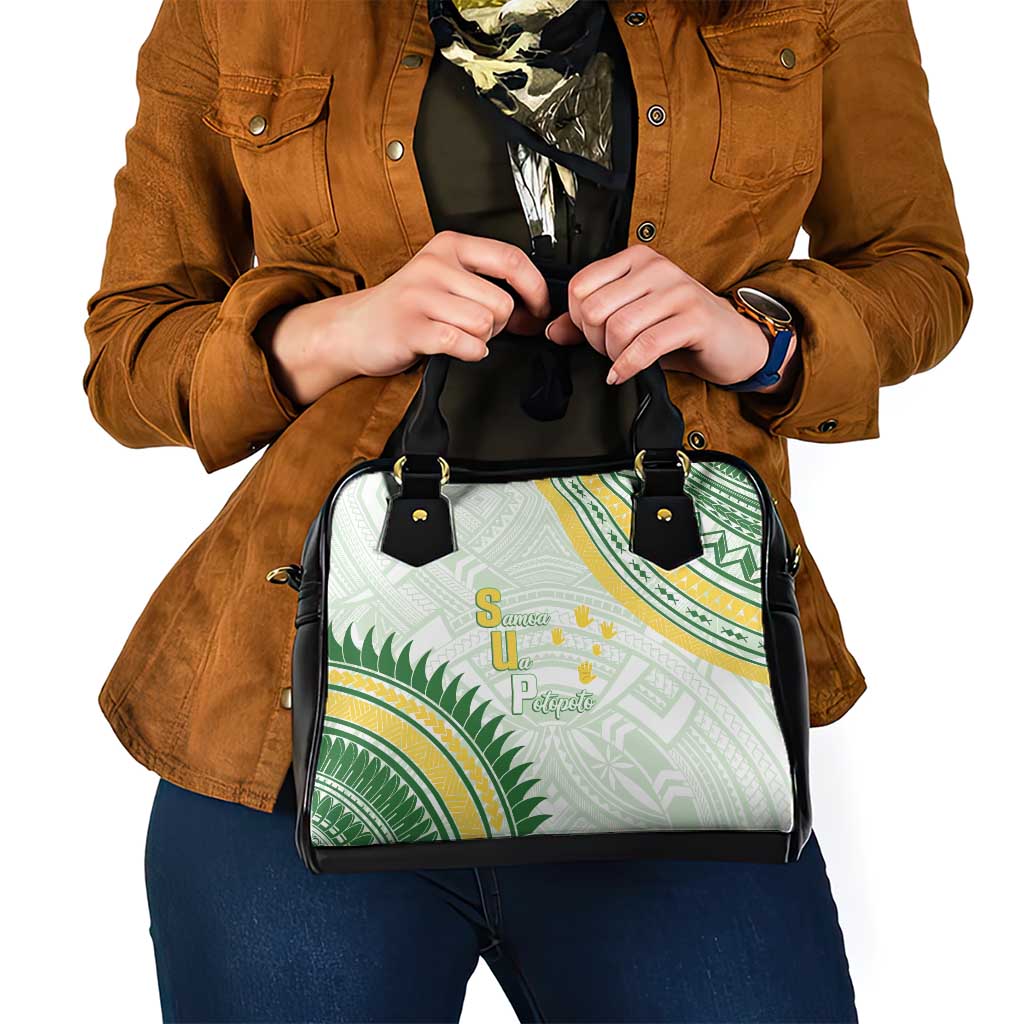 Samoa Ua Potopoto Shoulder Handbag SUP Est 2025 Samoan Pattern - Polynesian Pride