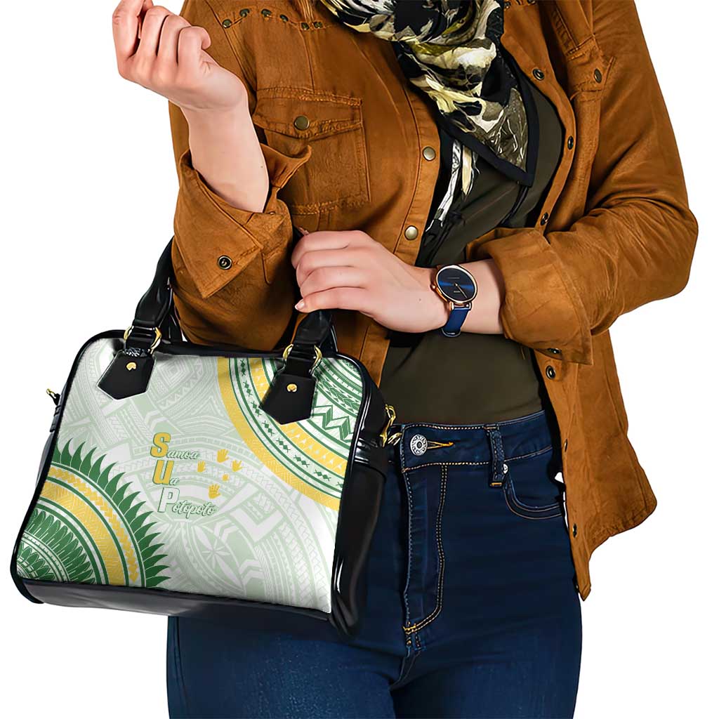 Samoa Ua Potopoto Shoulder Handbag SUP Est 2025 Samoan Pattern - Polynesian Pride