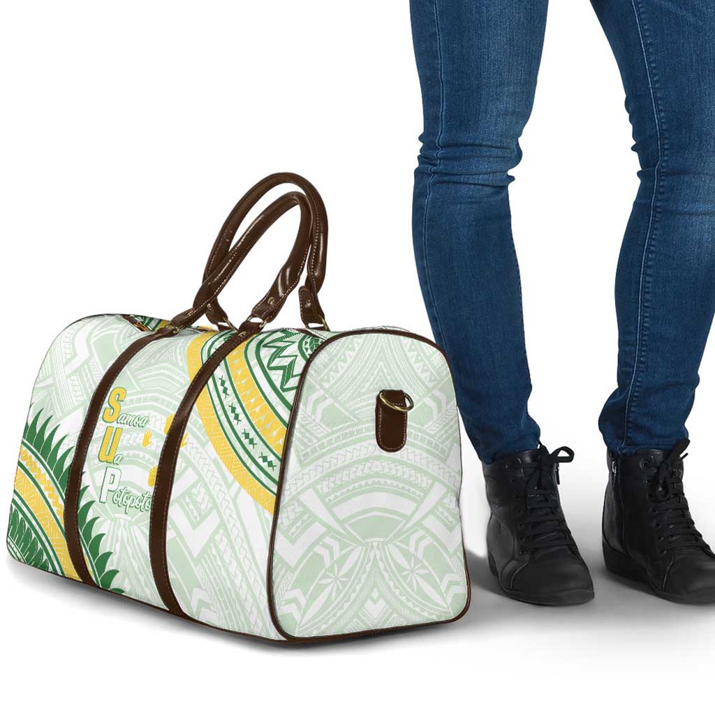 Samoa Ua Potopoto Travel Bag SUP Est 2025 Samoan Pattern - Polynesian Pride