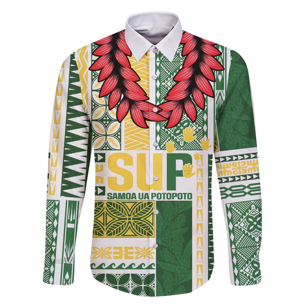 Samoa Uniting Party Family Matching Short Sleeve Bodycon Dress and Hawaiian Shirt SUP Est 2025 Siapo Pattern - Polynesian Pride