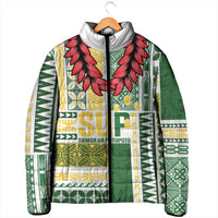 Samoa Uniting Party Padded Jacket SUP Est 2025 Siapo Pattern - Polynesian Pride