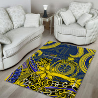 Niue Peniamina Gospel Day Area Rug Unique Niean Hiapo LT14 - Polynesian Pride