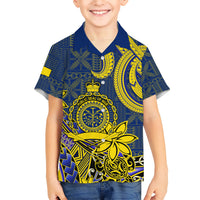 Niue Peniamina Gospel Day Kid Hawaiian Shirt Unique Niean Hiapo LT14 Kid Blue - Polynesian Pride