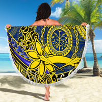 Personalised Niue Peniamina Gospel Day Beach Blanket Unique Niean Hiapo LT14 - Wonder Print Shop