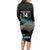 Custom New Zealand Silver Fern Rugby Long Sleeve Bodycon Dress Pacific 2023 Kia Haka Kiwis With Maori Ta Moko LT14 - Polynesian Pride