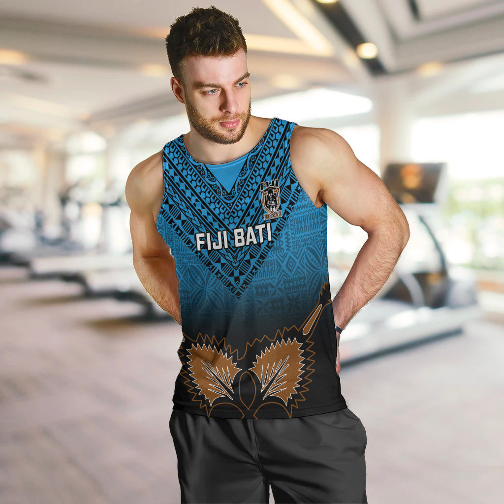 Custom Fiji Tapa Rugby Men Tank Top Pacific 2023 Go Fijian Bati LT14 - Polynesian Pride