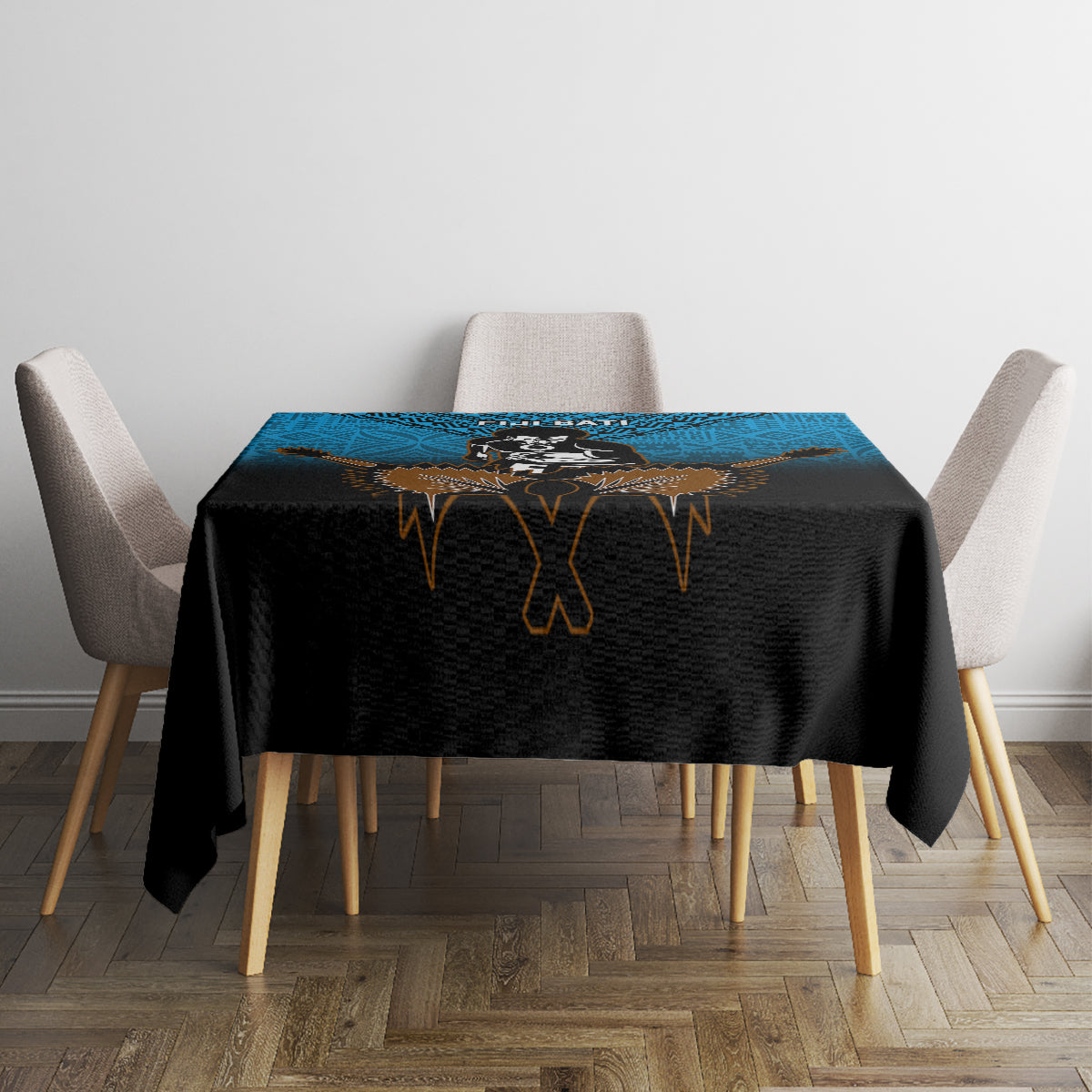 Fiji Tapa Rugby Tablecloth Pacific 2023 Go Fijian Bati LT14 - Polynesian Pride