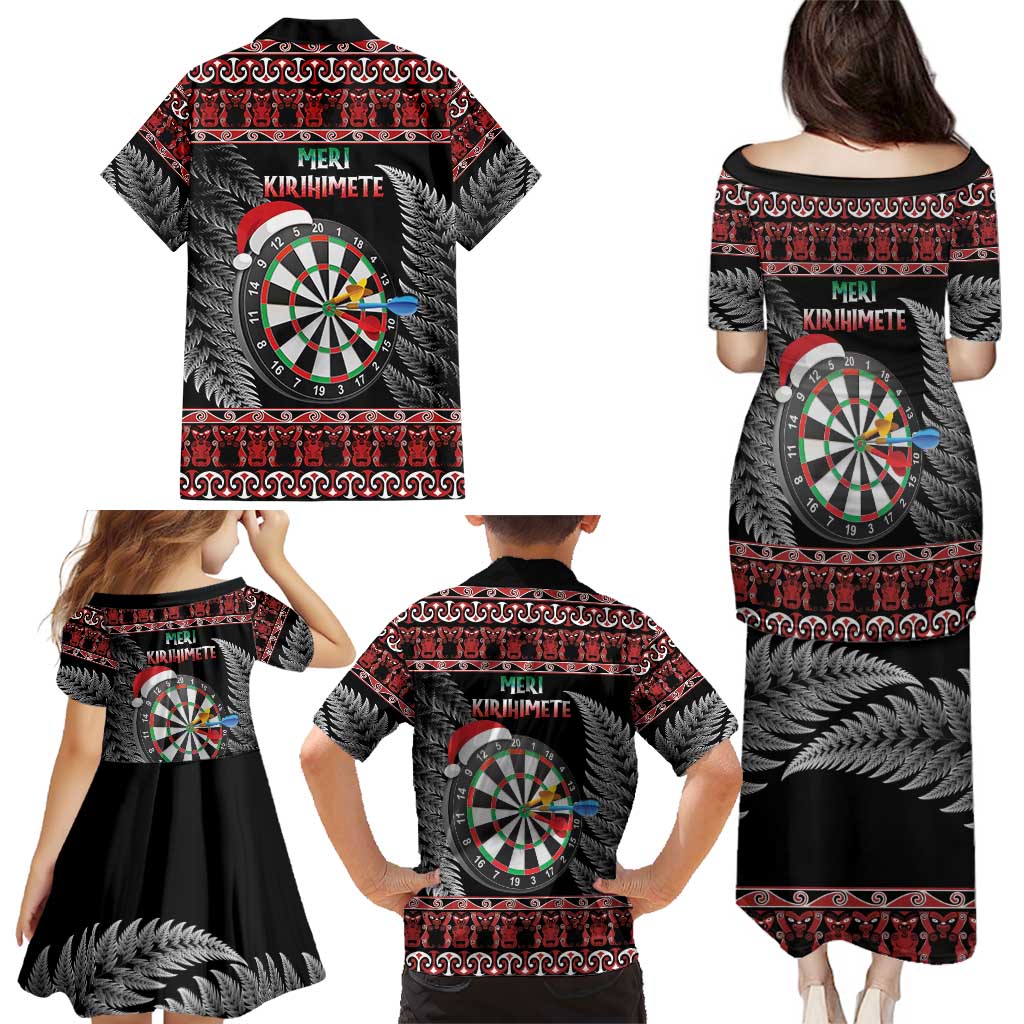 All I Want For Christmas Is Darts New Zealand Family Matching Puletasi and Hawaiian Shirt LT14 - Polynesian Pride