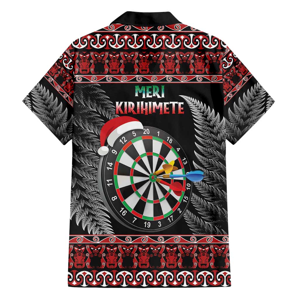 All I Want For Christmas Is Darts New Zealand Family Matching Short Sleeve Bodycon Dress and Hawaiian Shirt LT14 - Polynesian Pride