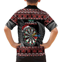 All I Want For Christmas Is Darts New Zealand Family Matching Tank Maxi Dress and Hawaiian Shirt LT14 - Polynesian Pride