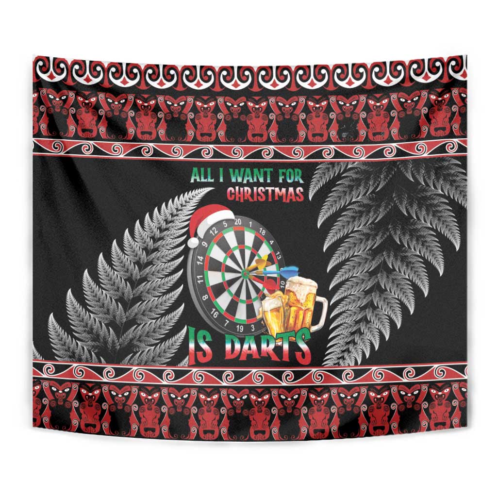 All I Want For Christmas Is Darts New Zealand Tapestry