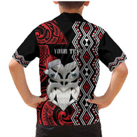 Personalised New Zealand Christmas Family Matching Mermaid Dress and Hawaiian Shirt Meri Kirihimete Maori Wheku - Taniko Art LT14 - Polynesian Pride