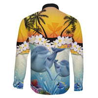 Aloha Hawaii Dolphins Family Matching Tank Maxi Dress and Hawaiian Shirt Heart Of The Ocean Tropical Summer Vibes LT14 - Polynesian Pride