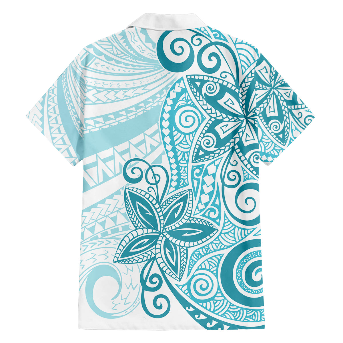 Polynesia Dolphins Family Matching Off Shoulder Long Sleeve Dress and Hawaiian Shirt Valentine Day Floral Polynesian - Vintage Dark Cyan LT14 - Polynesian Pride