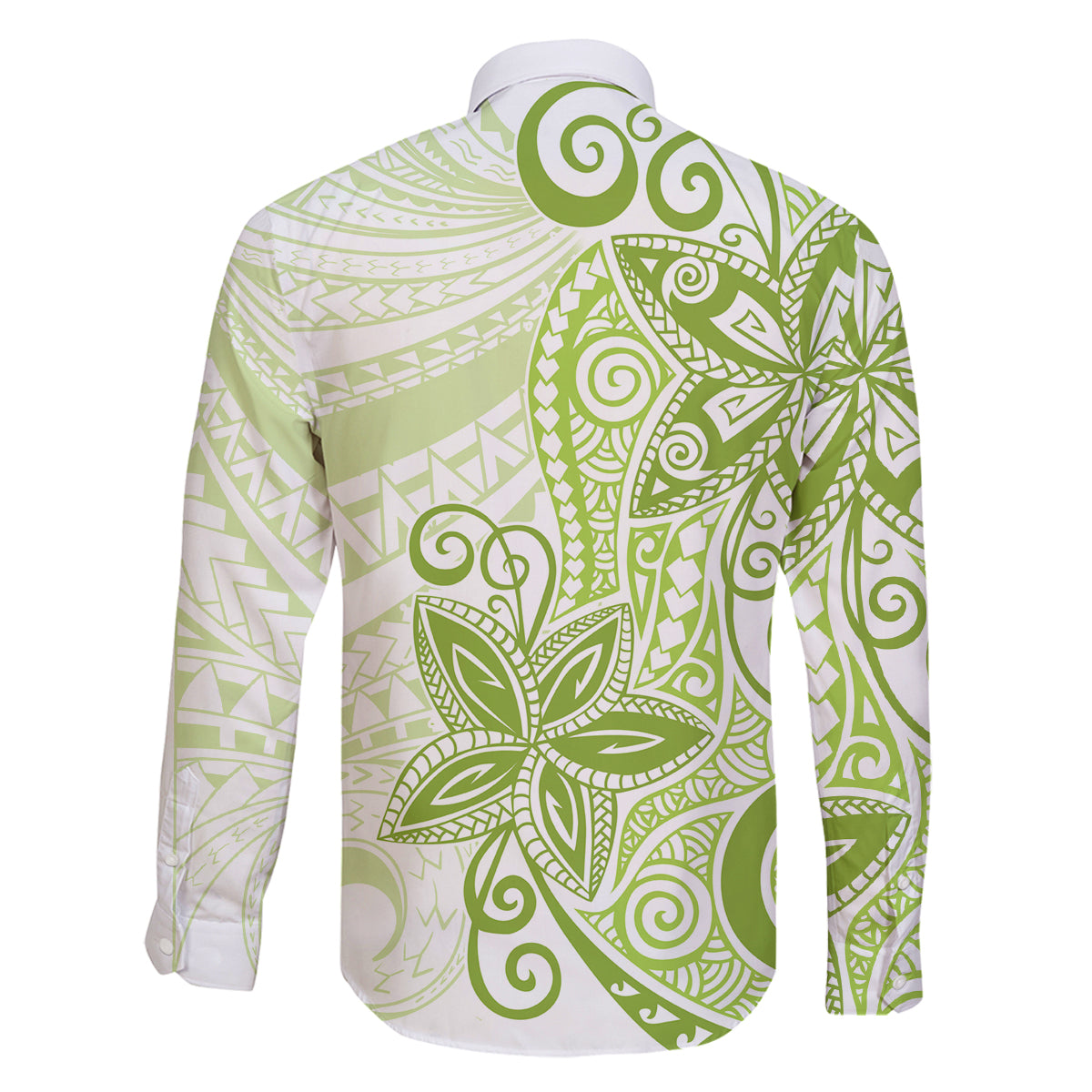 Polynesia Dolphins Family Matching Off Shoulder Long Sleeve Dress and Hawaiian Shirt Valentine Day Floral Polynesian - Vintage Lime Green LT14 - Polynesian Pride