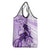 Polynesia Dolphins Grocery Bag Valentine Day Floral Polynesian - Vintage Purple
