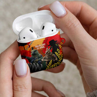 New Zealand and Australia ANZAC Day AirPods Case Sliver Fern Kakapo With Golden Wattle Kangaroo LT14 - Polynesian Pride