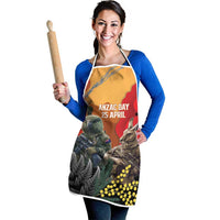 New Zealand and Australia ANZAC Day Apron Sliver Fern Kakapo With Golden Wattle Kangaroo LT14 - Polynesian Pride