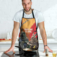 New Zealand and Australia ANZAC Day Apron Sliver Fern Kakapo With Golden Wattle Kangaroo LT14 - Polynesian Pride