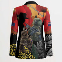New Zealand and Australia ANZAC Day Blazer Sliver Fern Kakapo With Golden Wattle Kangaroo LT14 - Polynesian Pride